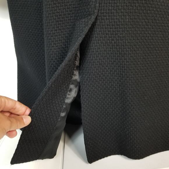 Marciano Wool Blend Knee Length Coat Black Small - Picture 7 of 7